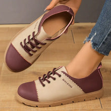 Color Block Lace Up Sneakers Woman Sneakers