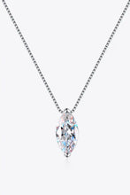1 Carat Moissanite 925 Sterling Silver Necklace Silver One Size Necklaces