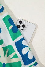 Floral Mixed Pattern Ruffle Flutter Sleeve Buttoned Dress Woman Maxi Dress