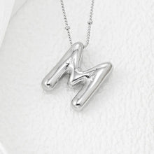 Copper Bubble Letter Pendant Necklace Style M One Size