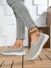 Breathable Mesh Slip-On Sneakers Woman Sneakers