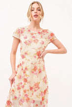 And The Why Fish-Net Floral Printed Midi Dress Casual Dresses