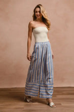 BiBi Striped Wide Leg Pants with Pockets Woman Pants