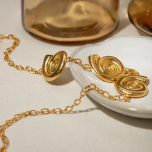 Stainless Steel Spiral Charm Necklace Fashion Jewelry