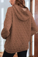Quilted Long Sleeve Hoodie with Pocket Woman Sweatshirts
