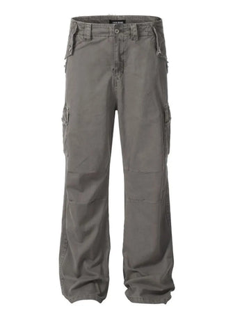 Men's Straight Leg Cargo Pants Gray