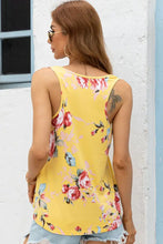 Floral Scoop Neck Tank Top Tanks & Camis