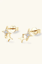 Moissanite 925 Sterling Silver Star Shape Earrings Earrings