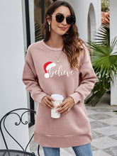 BELIEVE Graphic Tunic Sweatshirt Dusty Pink Woman Sweatshirts