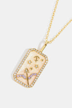 Rhinestone Constellation Pendant Copper Necklace Necklaces