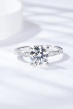 1.5 Carat Moissanite Side Stone Ring Silver Rings