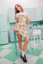 HYFVE Floral Cowl Neck Flirty Satin Mini Dress Casual Dresses