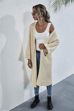 Open Front Long Sleeve Cardigan Woman Outerwear