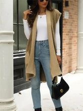 Pocketed Open Front Cap Sleeve Cardigan Woman Outerwear