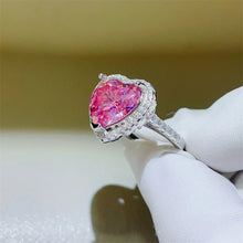 5 Carat Moissanite 925 Sterling Silver Heart Ring