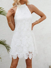 Lace Sleeveless Mini Cami Dress with Side Zip