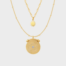 Stainless Steel Double-Layered Necklace Gold One Size Necklaces