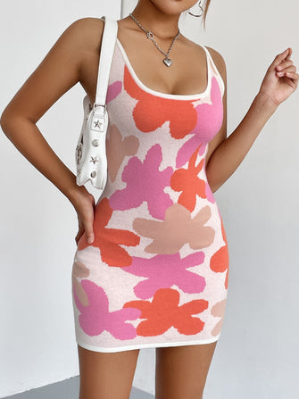 Spaghetti Strap Mini Dress Sherbet
