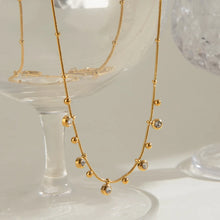 Titanium Steel Zircon Necklace