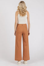 Mittoshop Twill Patch Pocket High Rise Wide Leg Pants