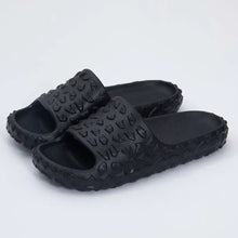 Open Toe Platform Slippers Black Woman Slippers