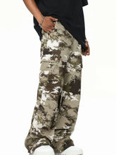 Men's Camouflage Cargo Wide Leg Pants