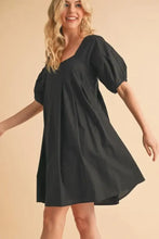 Aemi + Co Square Neck Babydoll Dress with Pockets Woman Casual Dress