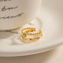 18K Gold-Plated Double Layered Open Ring