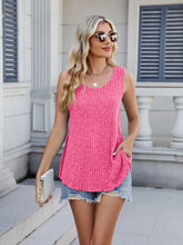 Ribbed Round Neck Tank