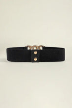Zinc Alloy Buckle Elastic Wide Belt Belts