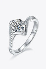 1 Carat Moissanite 925 Sterling Silver Twisted Ring Rings