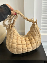 Bubble Texture Ruched Strap Quilted Shoulder Bag Shoulder Bags