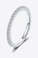 Curious Time 925 Sterling Silver Moissanite Ring Silver