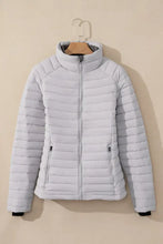 Turtleneck Zip Up Long Sleeve Jacket Woman Outerwear