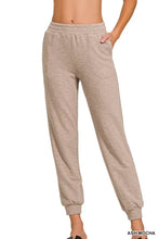 Zenana Cotton Slub Jogger Pants ASH MOCHA