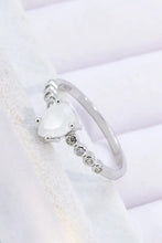 Teardrop Natural Moonstone Ring Rings