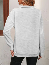 Mandy Zip-Up Dropped Shoulder Sweatshirt Woman Sweatshirts