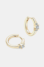 Moissanite 925 Sterling Silver Huggie Earrings Earrings