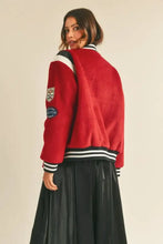 MABLE M Bomber Varsity Jacket with Patch Detail Woman Outerwear