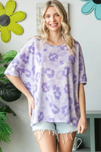 HOPELY Print Waffle Oversized T-Shirt Woman T Shirts