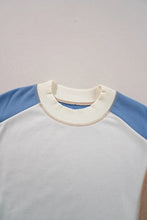 Slit Color Block Round Neck Long Sleeve Sweatshirt Woman Sweatshirts