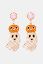 Halloween Ghost Shape Dangle Earrings White One Size Earrings