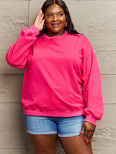 Simply Love Full Size Dropped Shoulder Sweatshirt Woman Sweatshirts