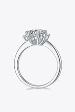 Adored 1 Carat Moissanite 925 Sterling Silver Cluster Ring Rings