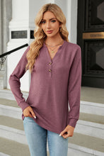 V-Neck Long Sleeve Blouse Woman Blouses