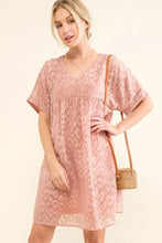 And The Why Woven Leopard Baby Doll Roll-Sleeve Casual Dress Casual Dresses