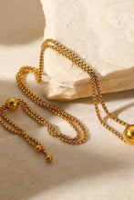 18K Gold-Plated Round Shape Pendant Necklace Necklaces