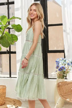 ADORA Gingham Detail Washed Dress Casual Dresses