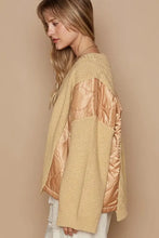 POL Quilting Patch Button Up Cable Knit Jacket Woman Outerwear