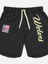 Men's Plus Size Drawstring US Flag Active Shorts